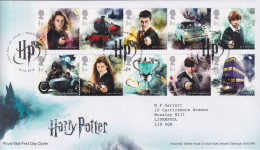 FDC Harry Potter SG 4141/4149 - Lettres & Documents