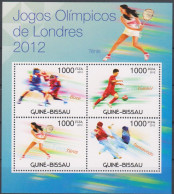 Olympics 2012 - Tennis - Soccer - GUINEA BISSAU - S/S MNH - Eté 2012: Londres