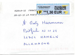 61247 - Frankreich - 2019 - €1,30 ATM EF A Bf 15254A-02 -> Deutschland - Covers & Documents