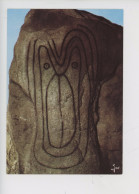 Carnac - Préhistoire, Support Gravé Du Dolmen Coudé Luffang-en-Crach Représentant Sans Doute Déesse Mère (cp Vierge) - Dolmen & Menhirs