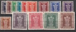 India 1950/51 - N. S.. 9/11 MH - Unused Stamps