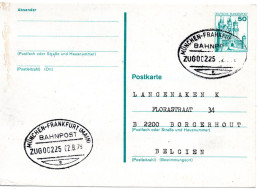 61297 - Bund - 1979 - 50Pfg B&S GAKte BahnpostStpl MUENCHEN-FRANKFURT -> Belgien - Lettres & Documents