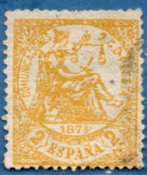 Spain 1874 Allegory 2 C Cancelled - Used Stamps