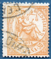 Spain 1874 Allegory 50 C Cancelled - Usados