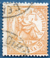 Spain 1874 Allegory 50 C Cancelled - Gebruikt