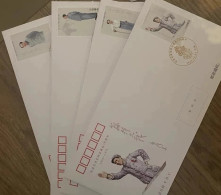 China FDC 2023-26 Chairman Mao's 135th Anniversary Commemorative Stamp First Day Cover With 4 Full Stamp Collections - 2020-…