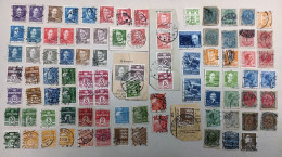 LOT DE 91TIMBRES OBLITERES TOUS DIFFERENTS OU PAIRES DANEMARK - Collections