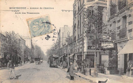 Montrouge         92        Avenue De Châtillon . Arrêt Des Tramways   - Pli -         (voir Scan) - Montrouge
