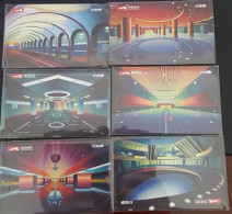 China Nanchang Metro One-way Card/one-way Ticket/subway Card，6 Pcs - Welt