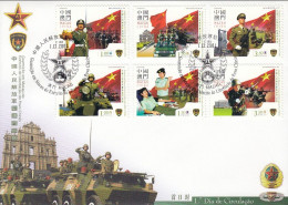 ENA059 - Guarnição Em Macau Do Exército De Libertação Do Povo Da China - 01.12.2004 - FDC