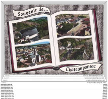 Cpsm Gd-Format Réf JP-608 (  Dép 87 ) On Aperçoit -l'Usine -la Place -le Pont Et Ruines De Ventenat à CHATEAUPONSAC - Chateauponsac