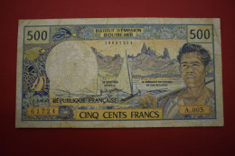Banknotes France Overseas 500 Francs - Territorios Francés Del Pacífico (1992-...)