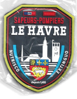 ECUSSON PVC SAPEURS POMPIERS LE HAVRE 76 - Firemen