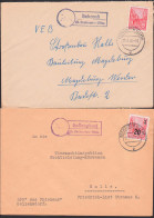 Behrend, Gollensdorf Je über Seehausen / Altmark, Aptierte PSSt. 16.6.56 Bzw. 19.8.55 - Maschinenstempel (EMA)