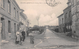 GRAND-QUEVILLY (Seine-Maritime) - L'avenue De La Gare - Voyagé 1915 (2 Scans) - Le Grand-quevilly