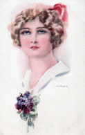 CPA Luiz USABAL - Série 5052 - Visage Femme - Env. 1920 - Usabal