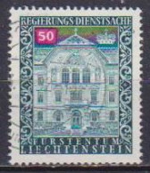 LIECHTENSTEIN 1976  SERVIZIO  PALAZZO DEL GOVERNO A VADUZ  UNIF.61  USATO VF - Oficial