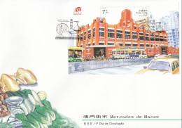 ENB022 - Mercados De Macau - 13.09.2001 - FDC