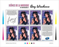 2023-11 - NIGER- AMY WINEHOUSE        6V  MNH** - Singers