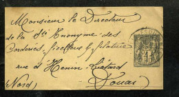 Bandes Pour Journaux 9 Septembre 1901 Corderie à Douai - Bandes Pour Journaux