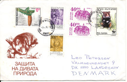 Bulgaria Cover Sent To Denmark 8-9-1998 Topic Stamps Incl WWF Stamp With WWF Panda On The Stamp - Brieven En Documenten