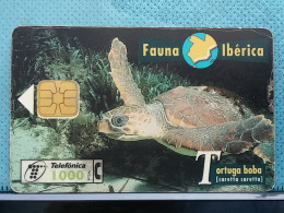 T-298 - SPAIN, ESPANA, TELECARD, PHONECARD, TURTLES, TORTUES - Autres & Non Classés