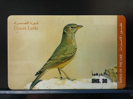 T-318 - UNITED ARAB EMIRATES, TELECARD, PHONECARD, ANIMAL, BIRD, OISEAU,  - Emirats Arabes Unis