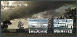 Dänemark Denmark Postfrisch/MNH Year 2012 - Minisheet Nordia Bridges - Ungebraucht