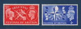 Grande Bretagne, UK, **, Yv 260, 261, Mi 255, 256, - Unused Stamps