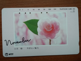 T-359 - JAPAN, Japon, Nipon, TELECARD, PHONECARD,  FLOWER, FLEUR, NTT 271-049 - Flowers