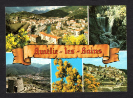 AMELIE LES BAINS (66 P-O.) Multi Vues: Vue Générale Aérienne, Gorges Du Mondony, Tour Ancien Château, La Ville - Amélie-les-Bains-Palalda