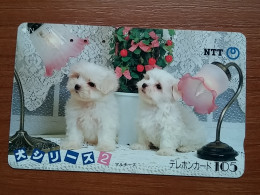 T-374 - JAPAN, Japon, Nipon, TELECARD, PHONECARD, Dog, Chien, NTT 290-383 - Cani