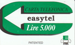 PHONE CARD ITALIA PROTOTIPO EASYTEL (USP.1.7 - Tests & Servicios