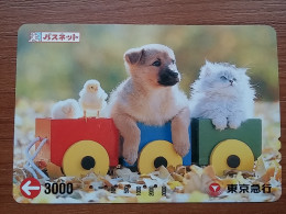 T-400 - JAPAN, Japon, Nipon, Carte Prepayee, Prepaid Card, Dog, Chien, NTT - Cani