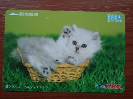 T-402 - JAPAN, Japon, Nipon, Carte Prepayee, Prepaid Card, CAT, CHAT,  - Gatos