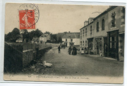 18 PREVERANGES Rue Du Pont De Narbonne Canard Blanc Et Villageois Commerces 1910 écrite Timb   D05 2023 - Préveranges