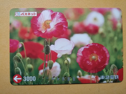 T-409 - JAPAN, Japon, Nipon, Carte Prepayee, Prepaid Card, Flower, Fleur - Fleurs