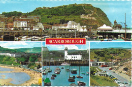 SCENES FROM SCARBOROUGH, YORKSHIRE, ENGLAND. USED POSTCARD   Zf7 - Scarborough