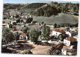 Montaigu De Quercy - Carrefour Du Centre - En Avion Au Dessus De..... Edit Lapie  Postée 1966  - Montaigu De Quercy