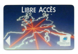 Carte Libre Accès Banque Bank FRANCE Card Karte (R 816) - Tarjeta Bancaria Desechable