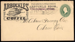 U.S.A.(1898) Angel. Coffee. 2 Cent Postal Stationery With Advertising. "Arbuckles' Coffee." - ...-1900