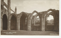 29048) UK Scotland Melrose Abbey South Aisle Nave Ruins Church Real Photo RPPC By H M Office The Works  - Roxburghshire