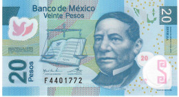 MEXICO P122n 20 PESOS 12.7.2006  Serie AA      AU+/UNC. - Mexico