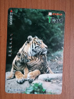 T-427 - JAPAN, Japon, Nipon, Carte Prepayee, Prepaid, Animal Tiger - Jungle