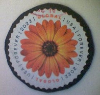 United States, Scott #5680, Used(o), 2022, Global Mail: African Daisy, ($1.30), Yellow And Brown - Oblitérés