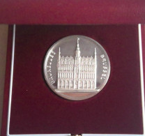 Médaille, Pièce Banca Monte Paschi Belgio 1947 1997 Cinquantenaire Bruxelles - Turísticos