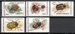 ROUMANIE 4329-33 ** MNH (1996) – INSECTES - Neufs