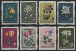 Bulgarien 1963 - Mi-Nr. 1407-1414 ** - MNH - Blumen / Flowers - Ungebraucht