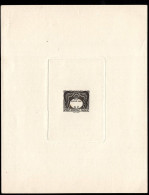 FRENCH WEST AFRICA(1947) Postage Due Stamp Die Proof In Black Without Denomination. Scott No J1, Yvert No TT1. - Sonstige & Ohne Zuordnung