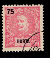 ! ! Horta - 1897 D. Carlos 75 R - Af. 20 - Used (ca 115) - Horta